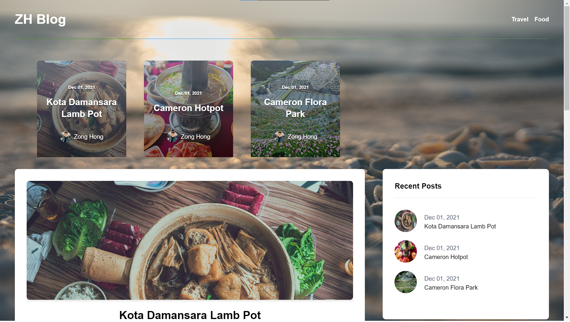 Blog With Categories and Details