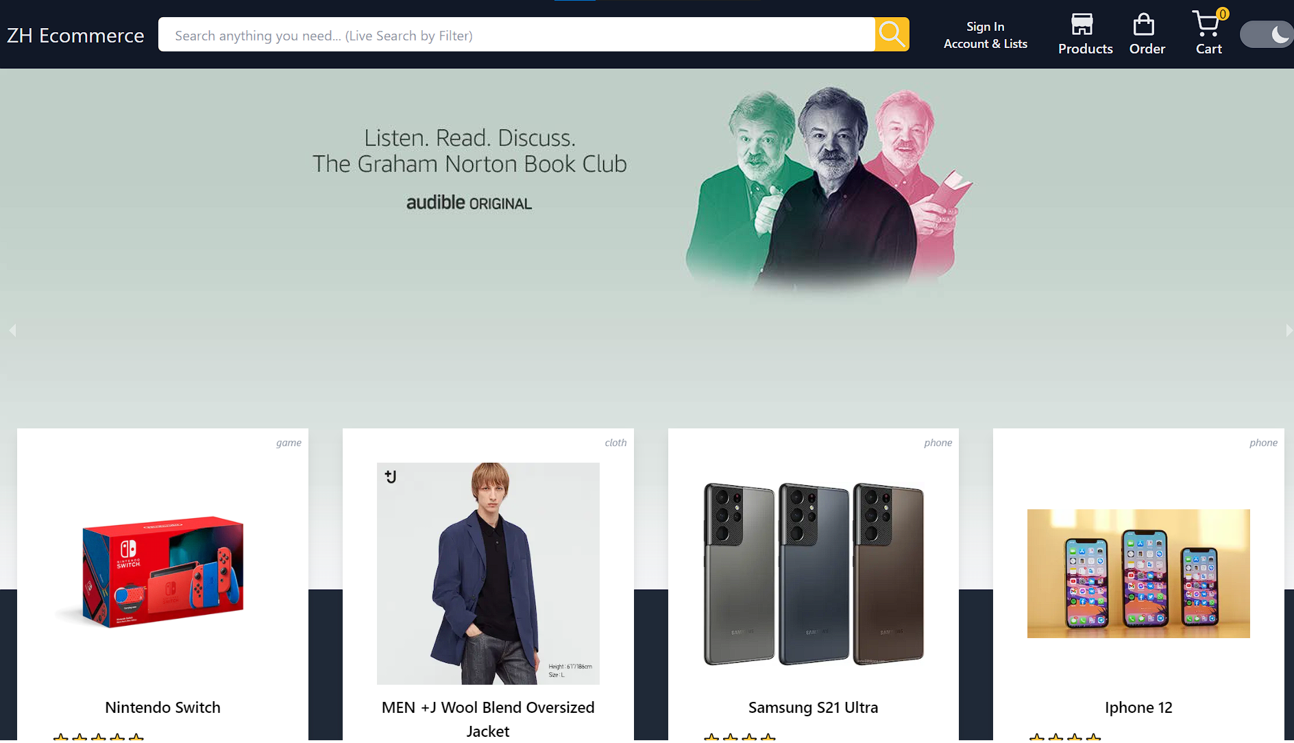 Full Stack Ecommerce website