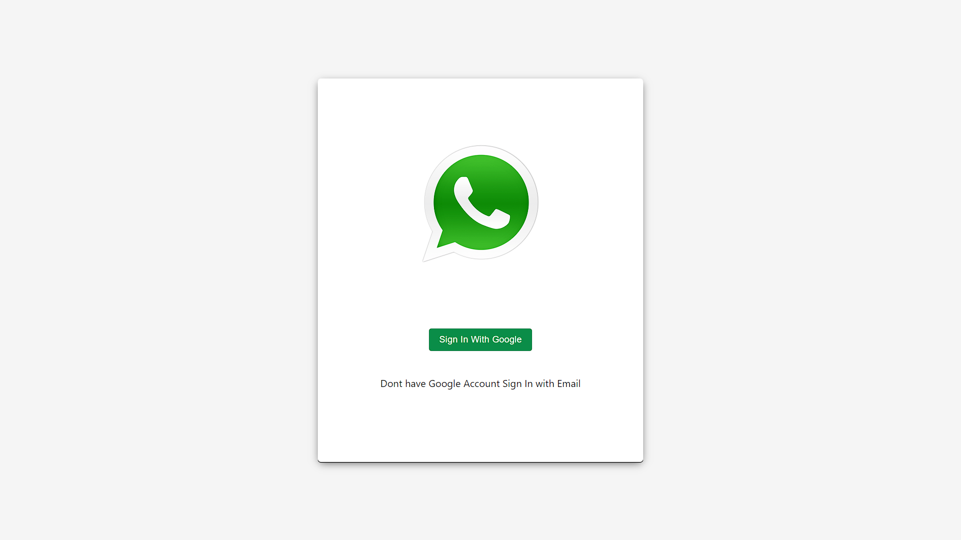 Whatsapp 1 to 1 Chat function